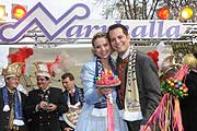 Manuel I. und Astrid I., das Prinzenpaar der Münchner Faschingsgesellschaft Narrhalla, gaben am 10.11.2012 auf dem Viktualienmarkt den Startschuss für den Fasching 2013 (Fotos: Ingrid Grossmann)